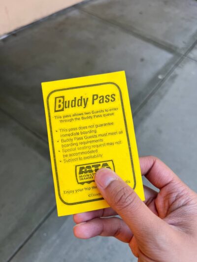 Disney California Adventure itinerary buddy passs