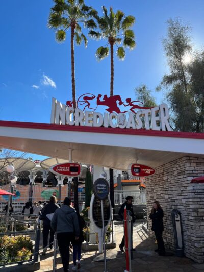 Disney California Adventure itinerary incredicoaster