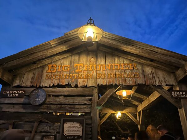 Disneyland ride ranking big thunder sign