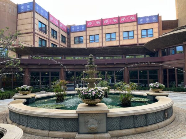 Hong Kong Disneyland with Seniors Fountain