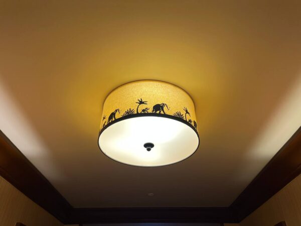 Disney Explorers Lodge lights