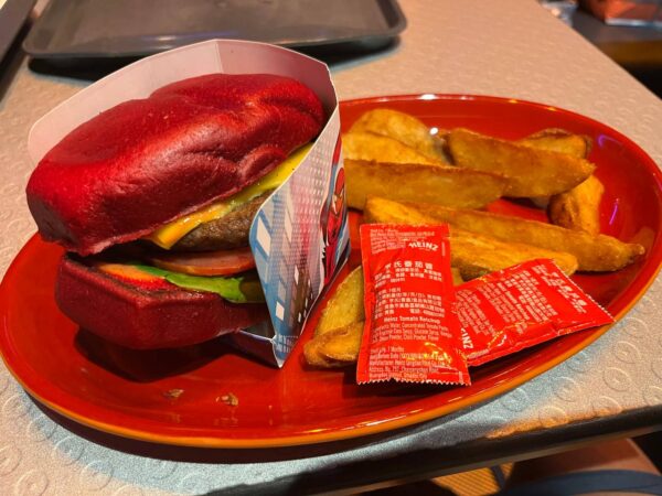 Hong Kong Disneyland Costs iron man burger