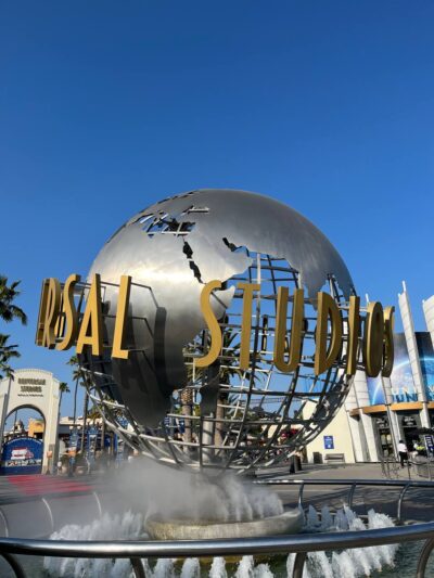 Lockers at Universal Studios Hollywood globe