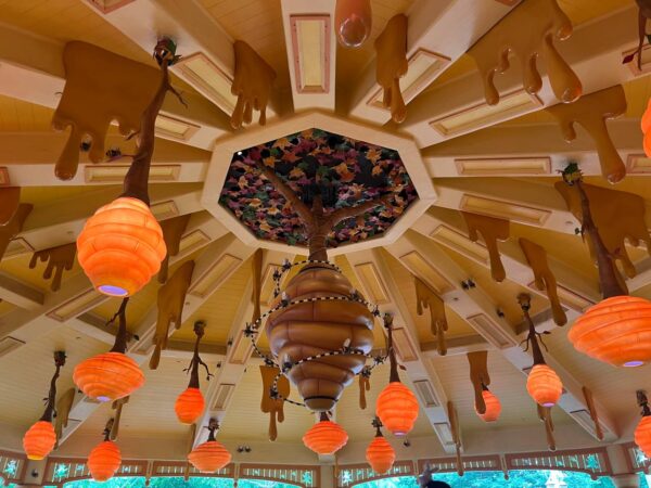 Shanghai Disneyland rides hunny pot ceiling