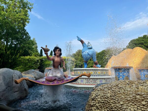 Shanghai Disneyland Attractions and Entertainment aladdin fountain